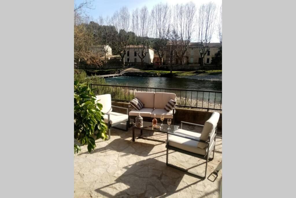 Character Filled House Overlooking The River Cesse Bize-Minervois Exterior foto